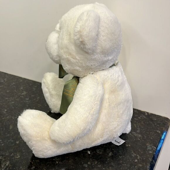 HARRODS White Luxury My Teddy Bear Plush.  10” - Picture 4 of 9
